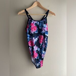 New Finz Women Floral Bikini One Piece Size L10